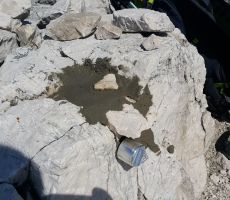 Nov kovinski žig na Prisojniku.